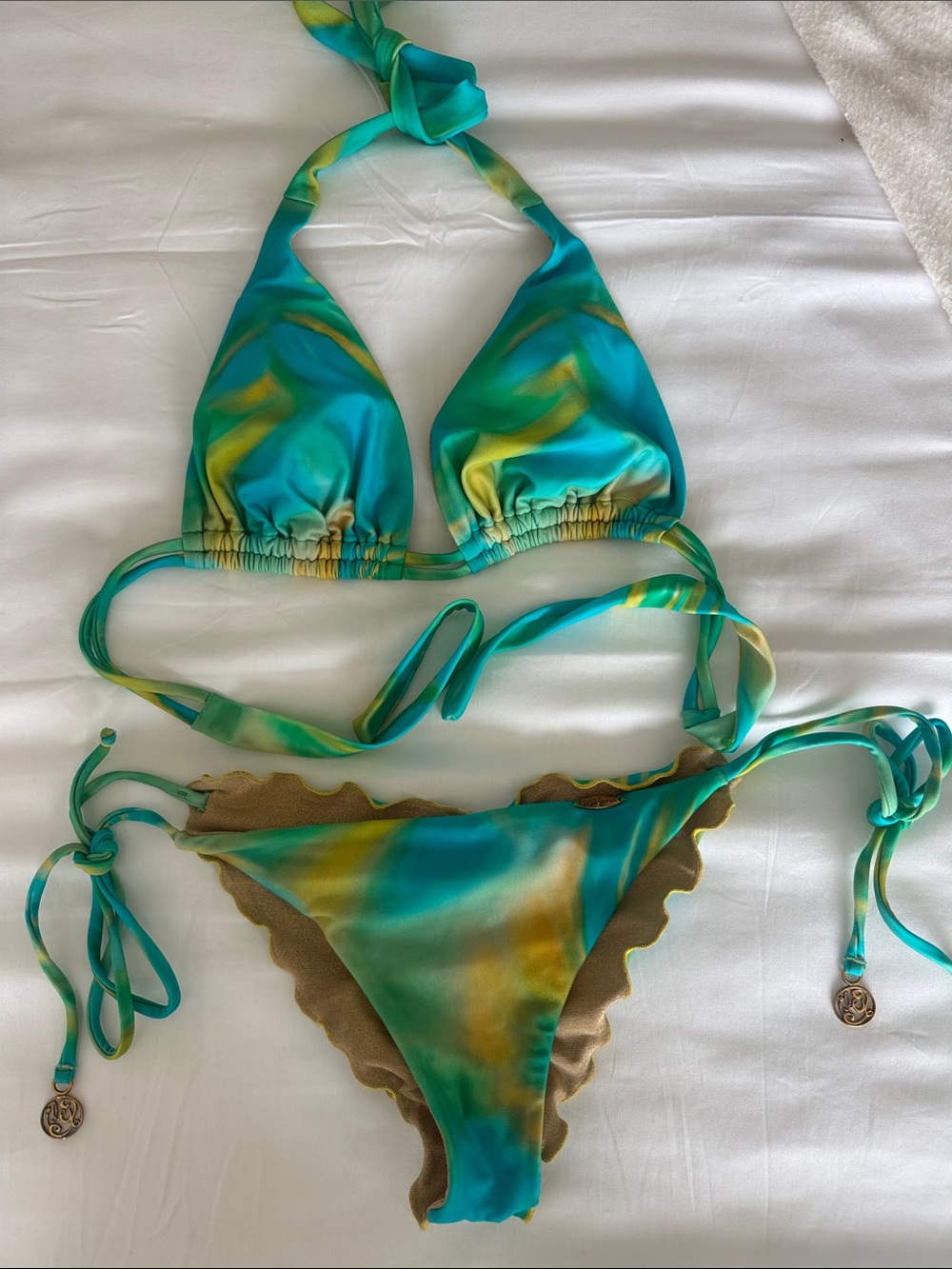 Luli Fama 2 Piece Bikini Swimsuit M